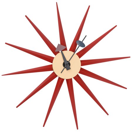 HomeStock Antique Accents Modern Design Metal Colorful Star Silent Non-Ticking Wall Clock