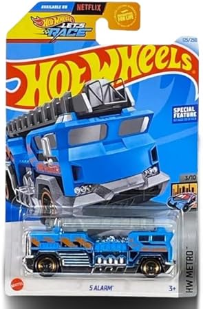 Hot Wheels 5 Alarm (Blue/Silver) HW Metro 3/10