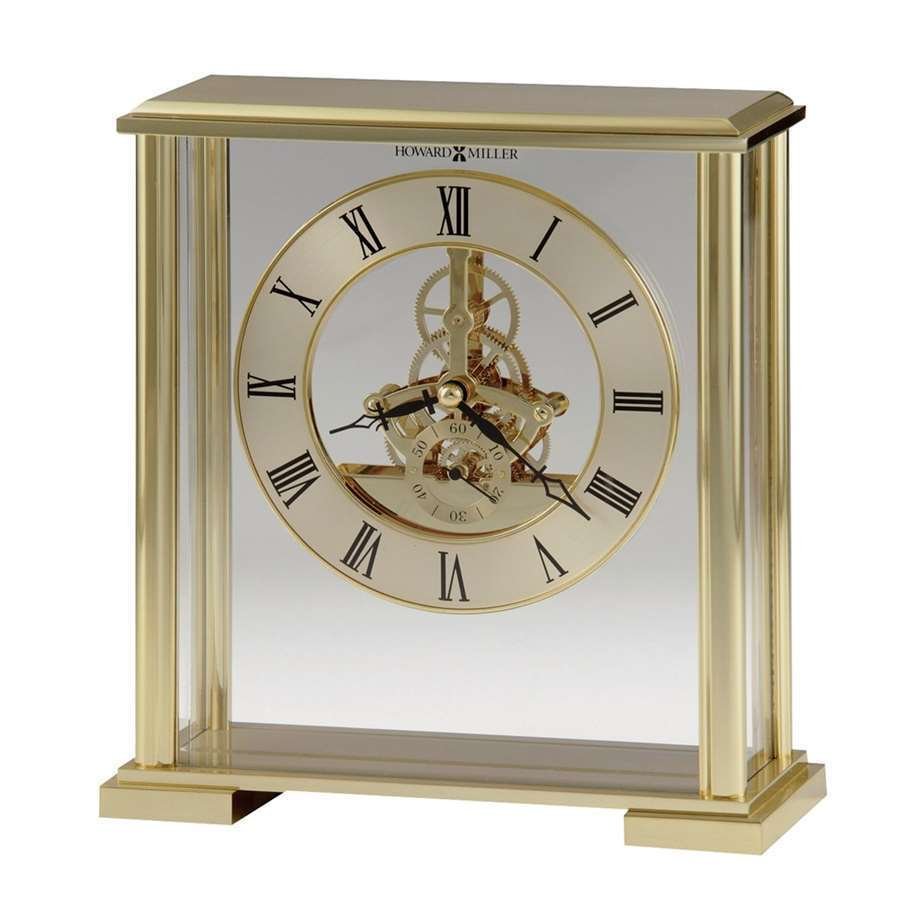 Howard Miller Fairview Table Clock, Polished Brass - 645622