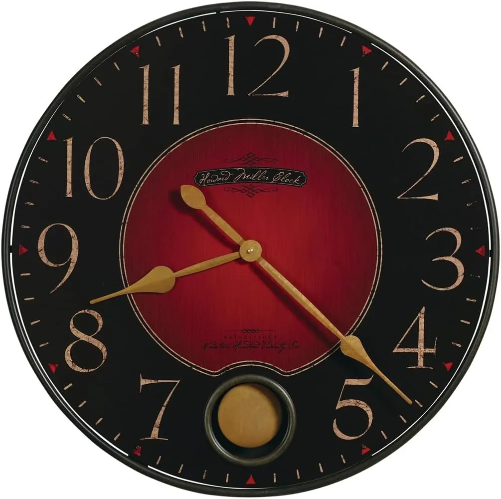 Howard Miller Harmon Gallery Wall Clock 625-374 – Oversized Wrought-Iron with Quartz Movement