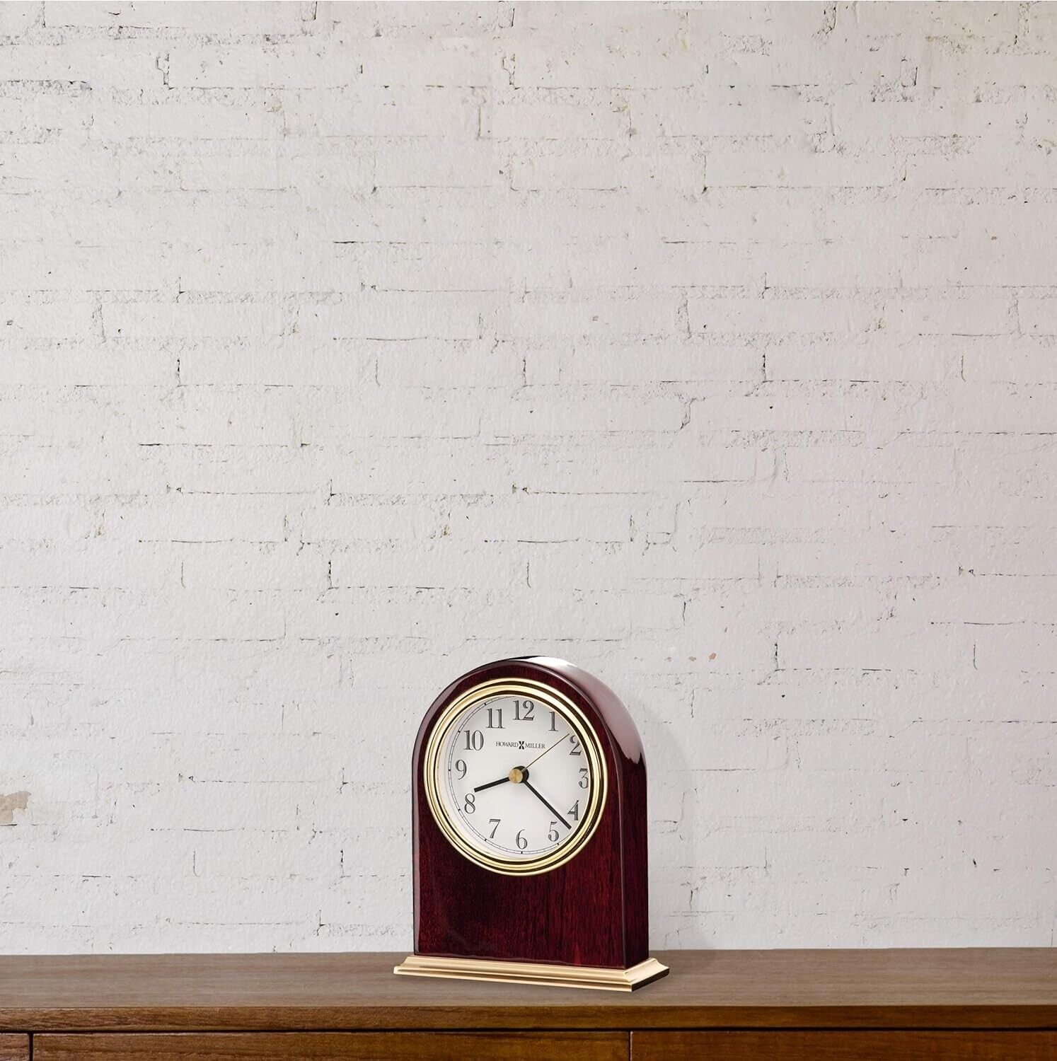 Howard Miller Monroe Table Clock 645446 Modern High-Gloss Rosewood Hall Clock