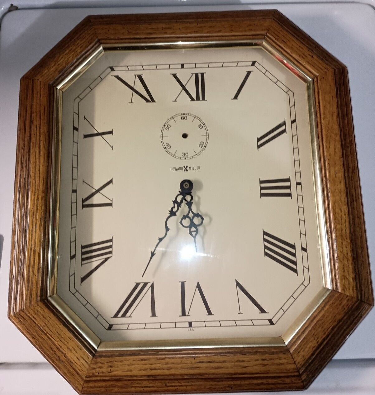 Howard Miller Octagon Wall Clock 612245- Almost Perfect!