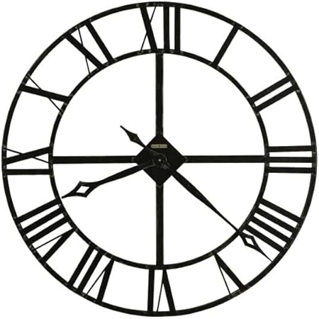 Howard Miller Sparta Wall Clock II 549-463 – Oversized Iron Frame with Quartz Movement