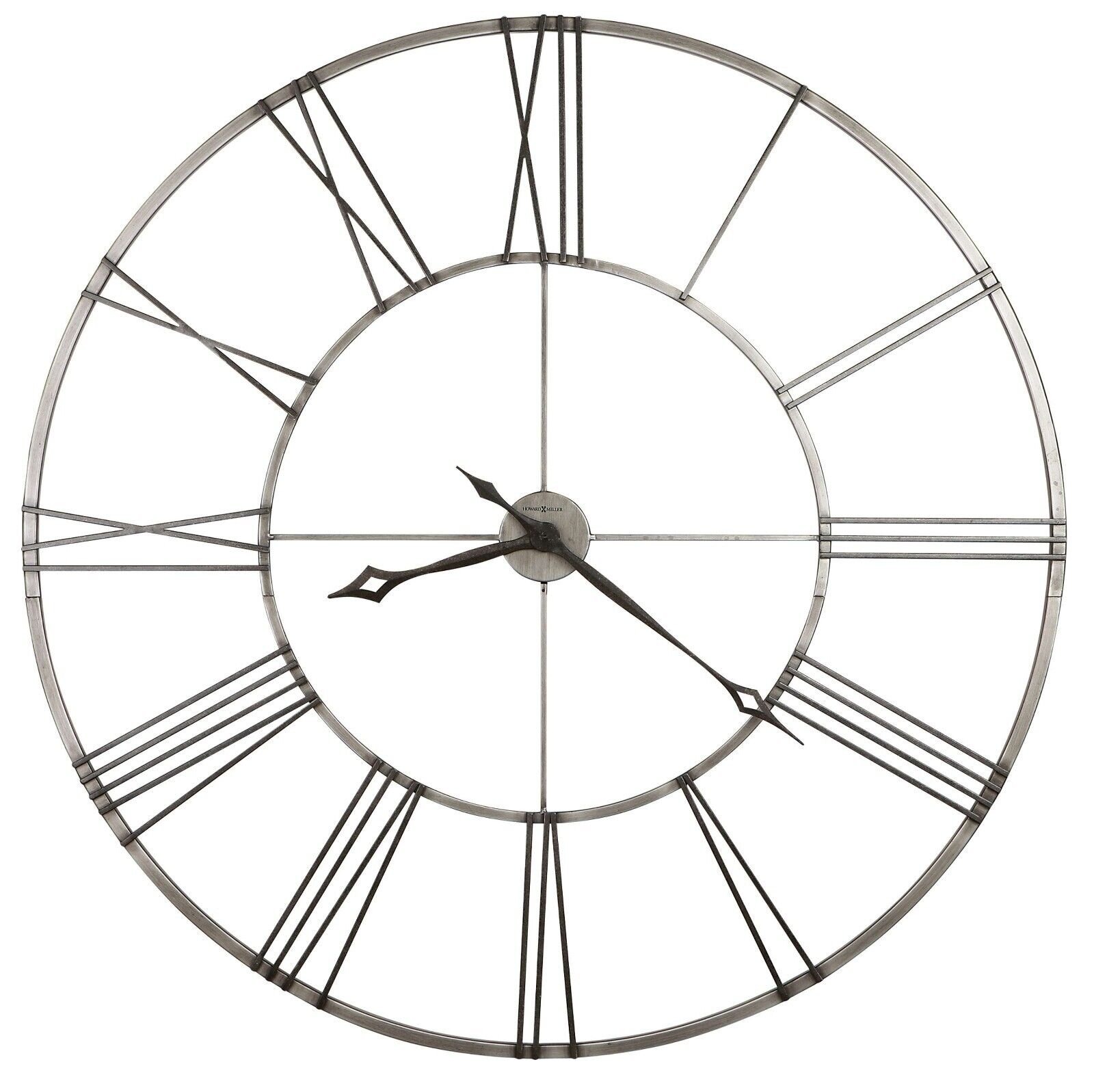Howard Miller Stockton Wall Clock 625472 Oversized Wrought-Iron Clock