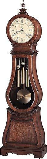 Howard Miller Volhard Grandfather Clock II 549-033 – Tuscany Cherry with Single-Chime Movement