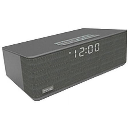 iHome iBT233G Bluetooth Dual Alarm FM Clock Radio USB Charge Grey