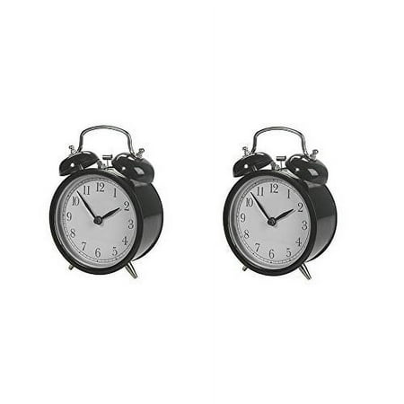 IKEA DEKAD Alarm Clock, Black (Pack of 2, W: 4 X D: 2 ¼ X H: 5 ½)