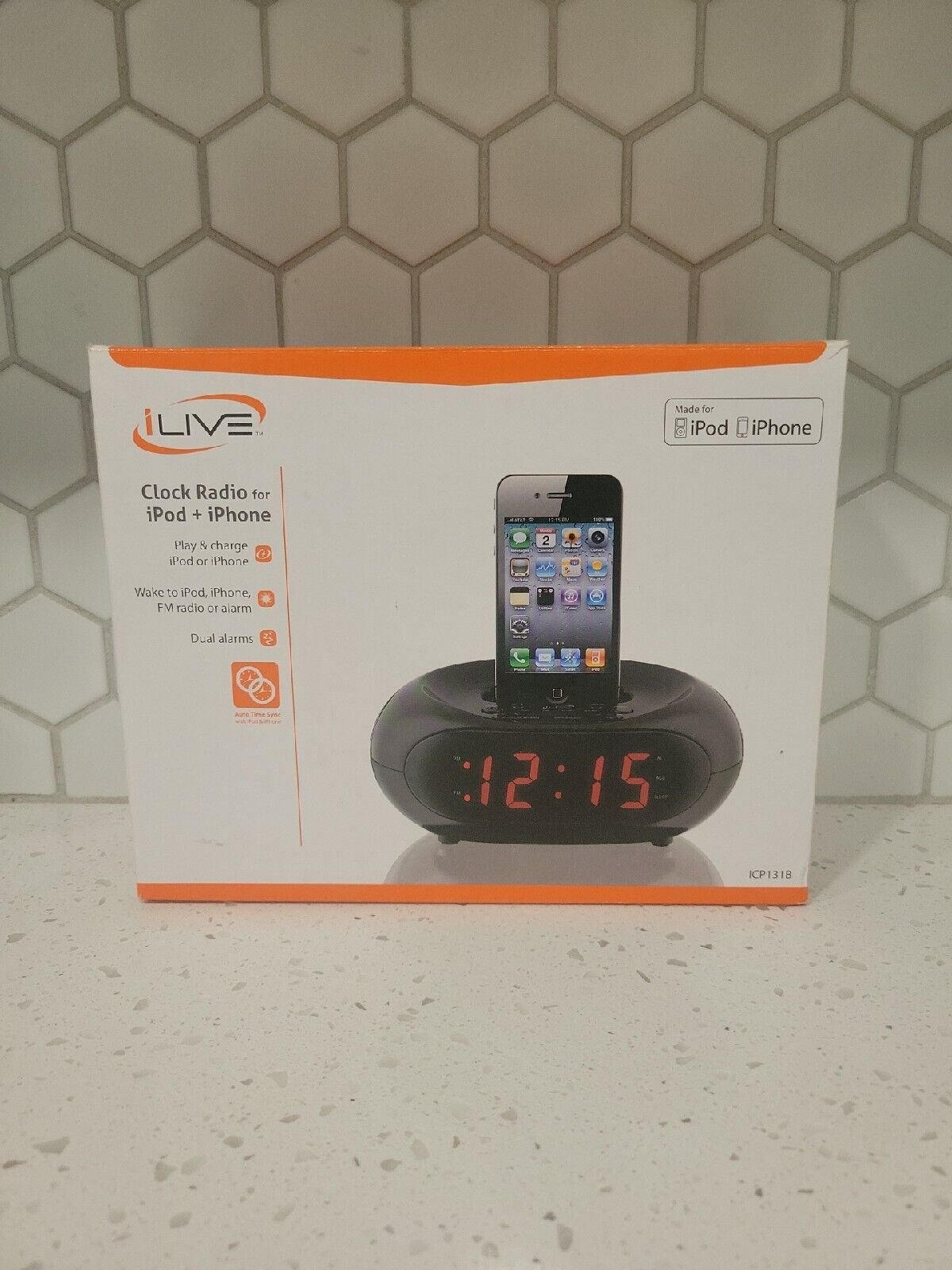 iLive clock radio iPod and iPhone ICP131P