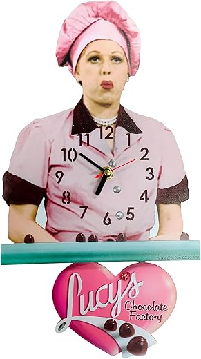 I Love Lucy Swinging Emblem Clock