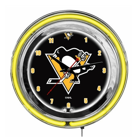 Imperial Pittsburgh Penguins 14'' Neon Clock