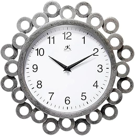 Infinity Instruments Ellipse Clock, White