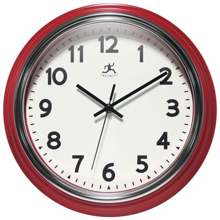 Infinity Instruments Gas Station Classic 12 Wall Clock - Red