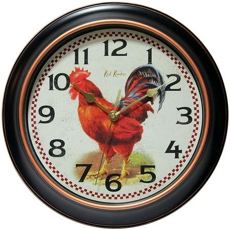 Infinity Instruments Rotterdam 12 Silent Rooster Wall Clock