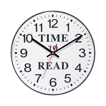 Infinity Instruments Time to Read 11.5'' Wall Clock