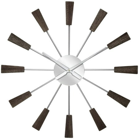 Infinity Instruments Vane Mid-Century Wall Clock, 23.5 Starburst