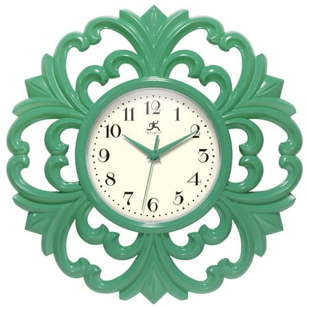 Infinity Instruments Wisteria 15.5 Wall Clock - Green