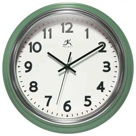 Infinity Insturments Gas Station Classic Wall Clock - Green