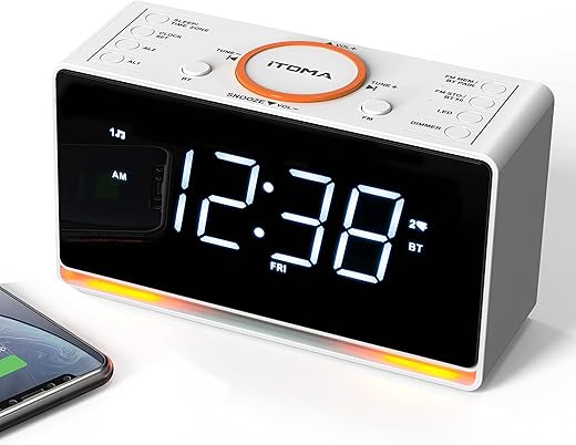 iTOMA Alarm Clock Radio, 1.4