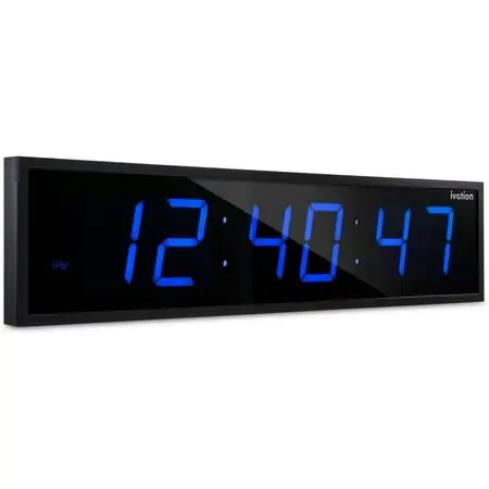 Ivation Huge 30 Inch Large Big Oversized Digital LED Wall Clock