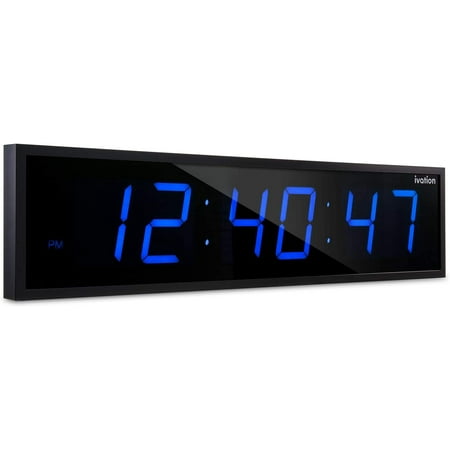 Ivation Huge 30 Inch Large Big Oversized Digital LED Wall Clock