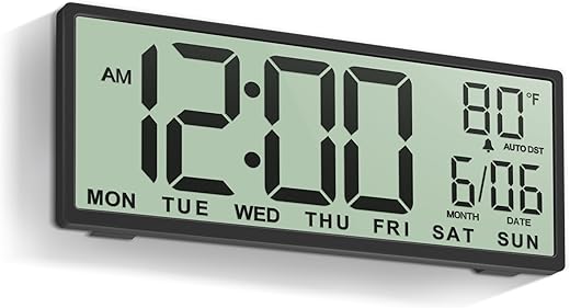 Best Large Lcd Wall Clocks