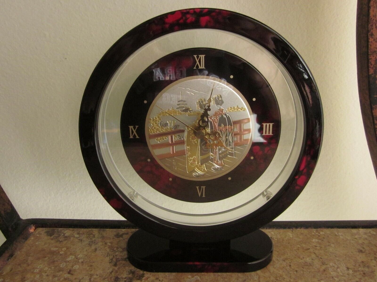 Japanese Theme Desk Clock Quartz Mantel Clock
