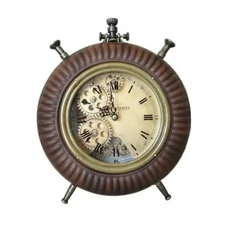 Jeco HD-C001-BR Table Clock, Brown