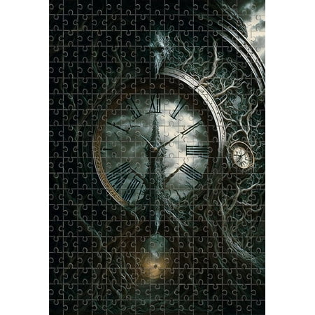 Jigsaw Puzzle Clocks Time Pictures 500 Pieces Challenging Puzzle For Puzzle Lovers Toys & Games