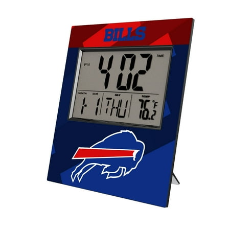 Keyscaper Buffalo Bills Color Block Digital Desk Clock