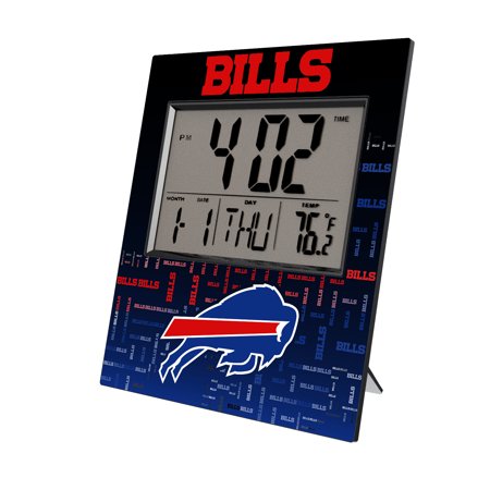 Keyscaper Buffalo Bills Quadtile Digital Desk Clock