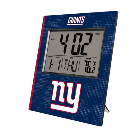 Keyscaper New York Giants Cross Hatch Digital Desk Clock