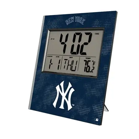 Keyscaper New York Yankees Digital Desk Clock