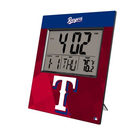 Keyscaper Texas Rangers Digital Desk Clock