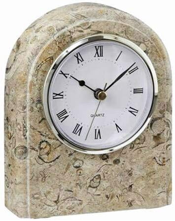 Best Fossil Marble Tilted Pillar Desktop Clocks