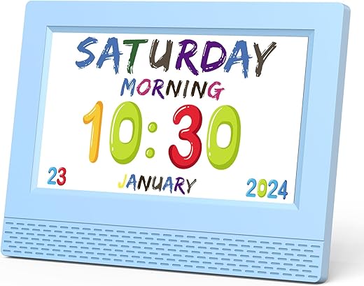 Kids Digital Alarm Clock Colorful, 7