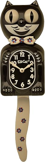 Kit Cat Klock Large (15.5″ high) Wall Jeweled Wall Clock