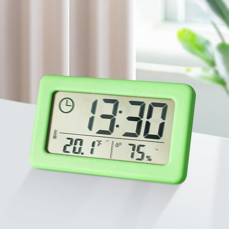 Konghyp LCD Display Digital Clock with Thermometers, Hygrometer, and Smart Temperature Humidity Monitor