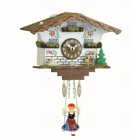 Kuckulino Black Forest Clock Swiss House with quartz movement and cuckoo chime TU 2021 SQ