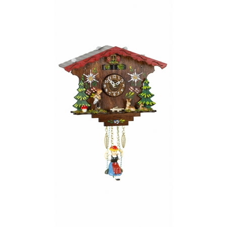 Kuckulino Black Forest Clock Swiss House with quartz movement and cuckoo chime TU 2065 SQ