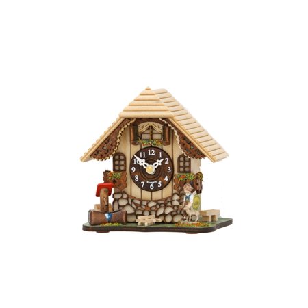 Kuckulino Black Forest Table Clock Black Forest House with quartz movement and cuckoo chime