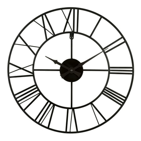 La Crosse Clock 404-3451 20-inch Metal Tower Quartz Analog Wall Clock