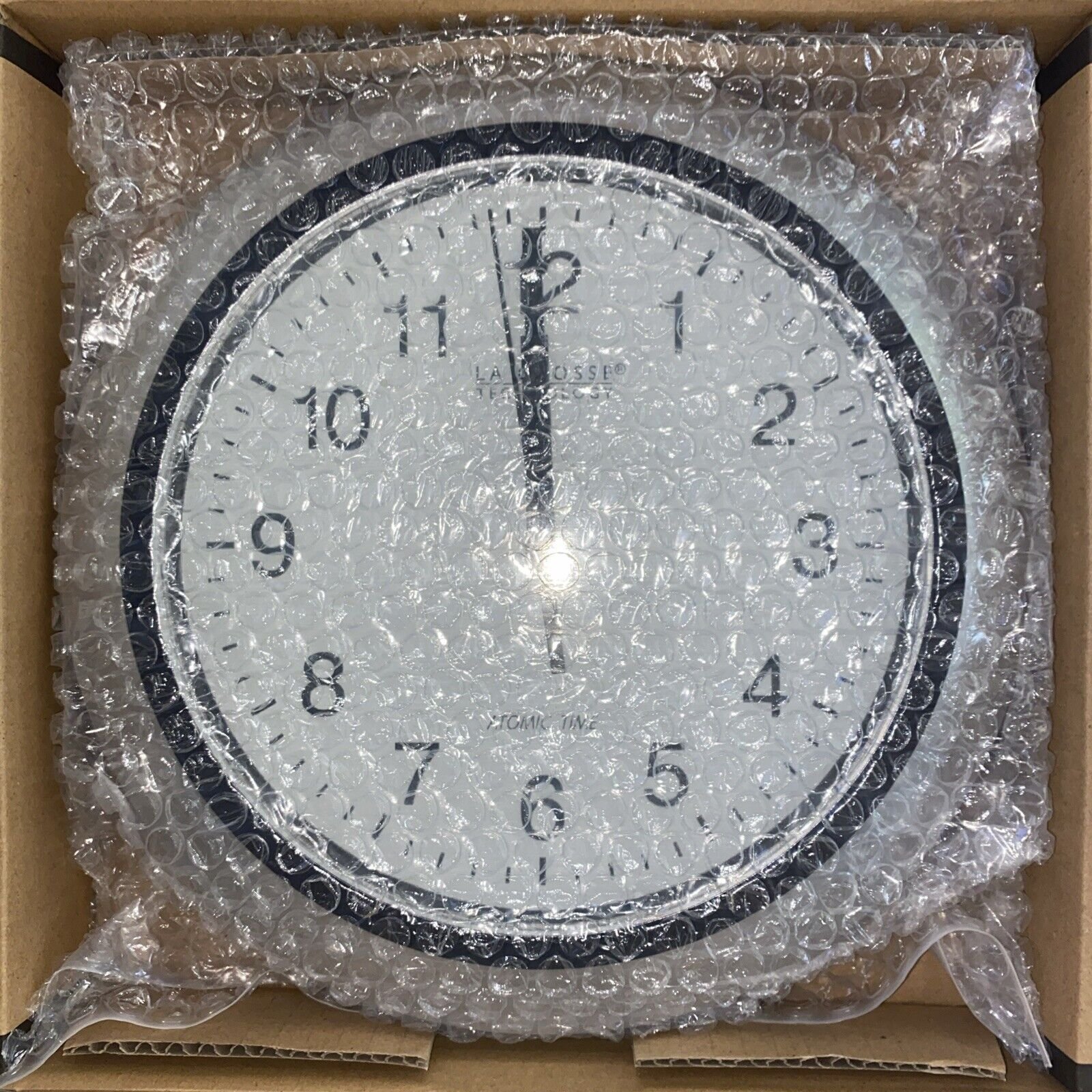 La Crosse Technology 10 Inch Atomic Analog Wall Clock Silver (WT-3102S)