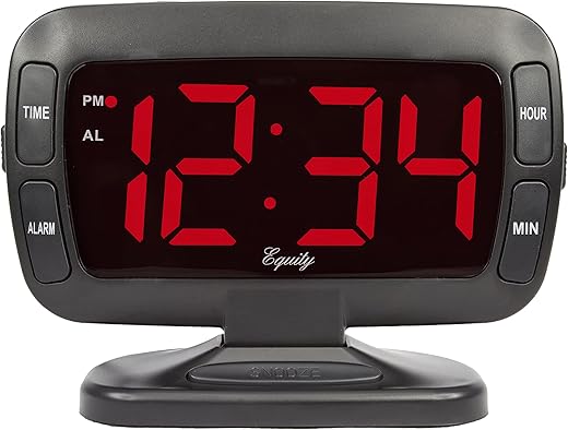 La Crosse Technology Equity 30016 Large 1.8 Inch Tilt LED Alarm Clock