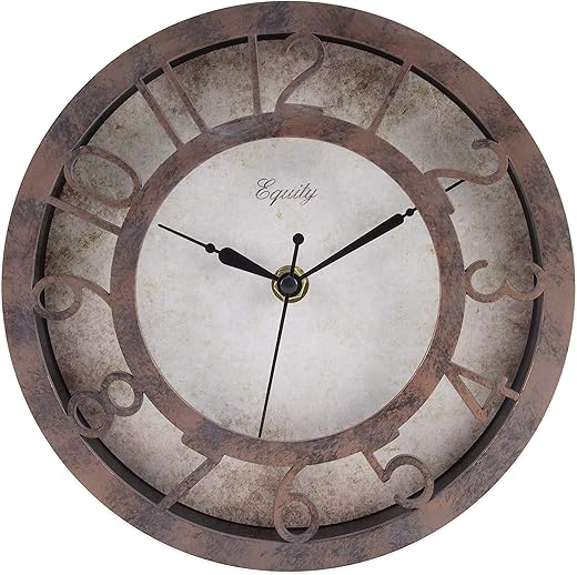 La Crosse Technology Equity by La Crosse 20861 8-inch Patina Analog Wall Clock