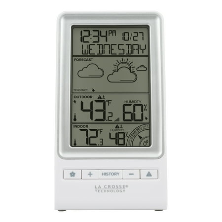 La Crosse Technology LCD Wireless 2-Piece Digital Weather Forecast Station, 308-1415FCT