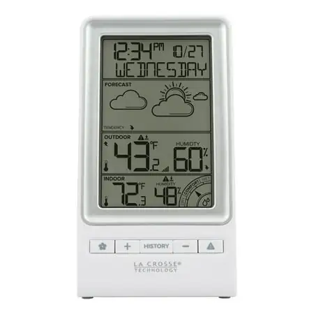 La Crosse Technology LCD Wireless 2-Piece Digital Weather Forecast Station, 308-1415FCT