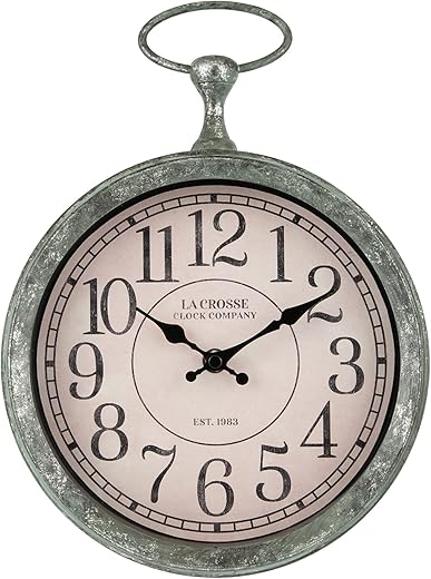 La Crosse Technology Wall Clock, 12.5-inch x 9-inch x 2.1-inch (404-3828)