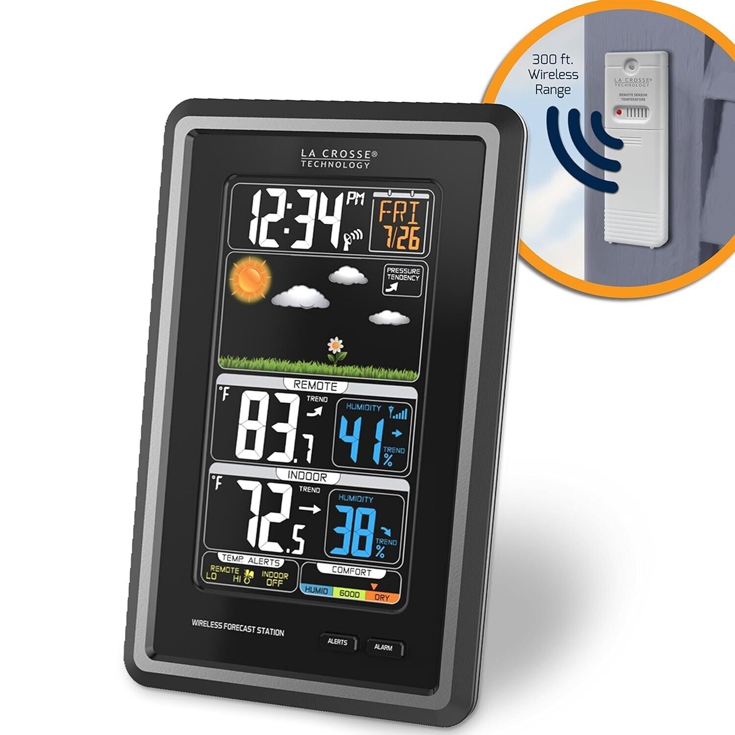 La Crosse Technology Wireless Color Forecast Weather Station Digital Long Range