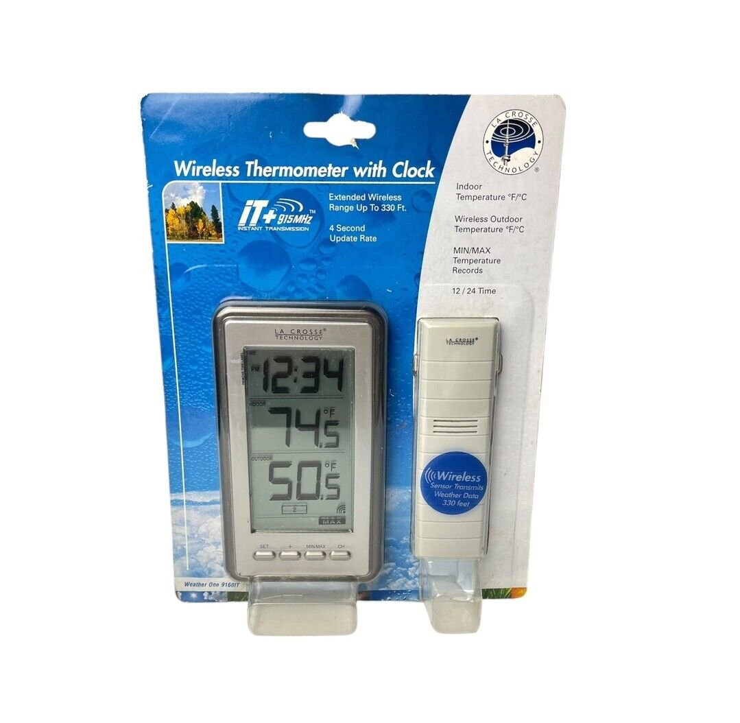 La Crosse Technology Wireless Digital Thermometer Indoor/Outdoor Weather 9160IT