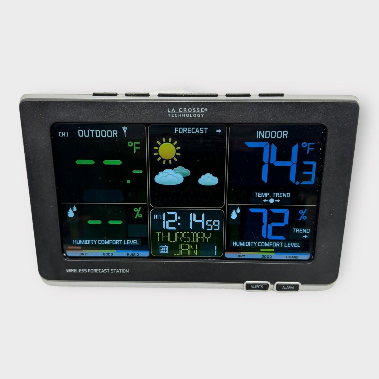 La Crosse Technology Wireless Forecast Weather Station C87214 Display Only